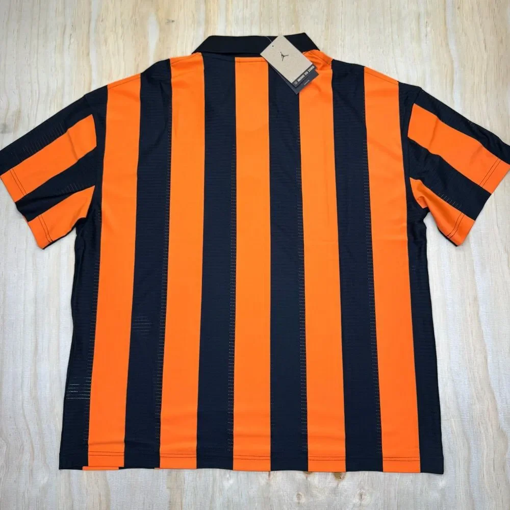 NEW Jordan Brooklyn Collegiate Goalie Shirt Black Orange Sz XL HV0107-010